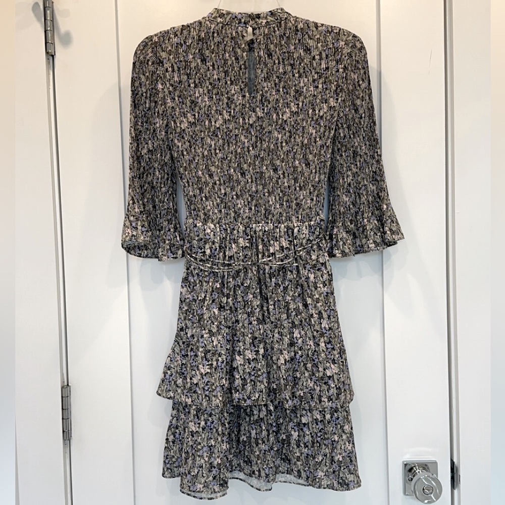 Derek Lam 10 Crosby Samantha Floral Pleated Dress - Picture 6 of 9